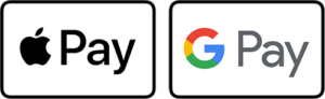 Apple Pay and Google Pay logos